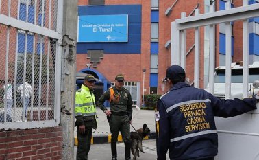 Fuertes medidas de seguridad por traslado de Jesús Santrich al hospital El Tunal. Colprensa