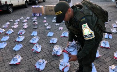 El operativo se llevó a cabo durante por lo menos tres horas.  Cortesía