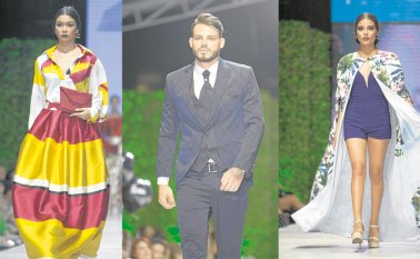 Telas para usar en distintas ocasiones se vieron en cada desfile.
Juan Pablo Cohen / La Opinión