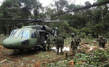 El Ejército le atribuyó el hecho al frente Héctor de esta organización guerrillera. Archivo