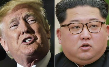 Donald Trump y el líder norcoreano Kim Jong Un. AFP