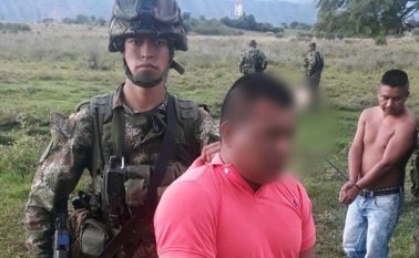 Imágen de la captura publicada por el Ministerio de Defensa. @mindefensa