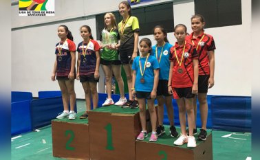 Las deportistas ganaron medallas de bronce por equipos y en dobles. Cortesía