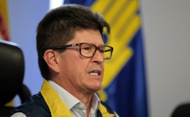 En la Unidad Nacional para la Gestión del Remitente del Desastre se realizó una rueda de prensa acerca de la emergencia de Hidroituango. Colprensa