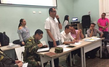 Durante el más reciente Comité Departamental de Seguimiento Electoral se abordó con prioridad el caso del Catatumbo y el panorama en esta convulsionada zona, de cara a las elecciones del 27 de mayo. Cortesía