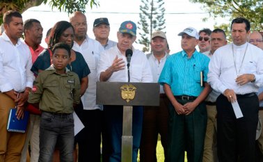 El mandatario reconoció los problemas de seguridad en Tumaco. Colprensa