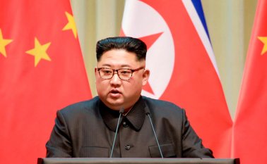 No se ha confirmado si el líder norcoreano, Kim Jong-un, ha asistido a la destrucción. AFP