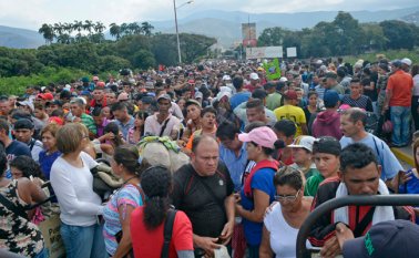 Gran flujo de migrantes. Archivo