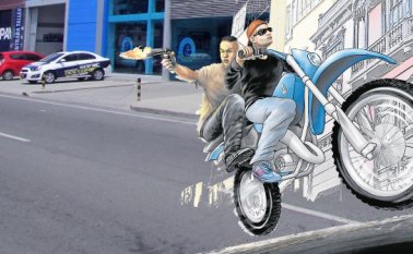 Hechos violentos en medio de los negocios. La Opinión