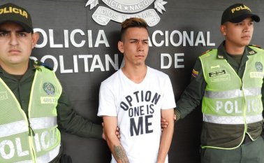 Osmar Stiven deberá responder ante la justicia por hurto calificado y agravado y tráfico, fabricación o porte de drogas. Policía Nacional