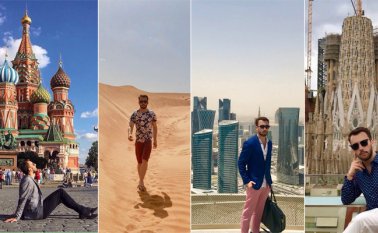 César Augusto Ferreira en Moscú, Rusia; Kalahari, Namibia; Doha, Qatar; y Barcelona, España. Cortesía