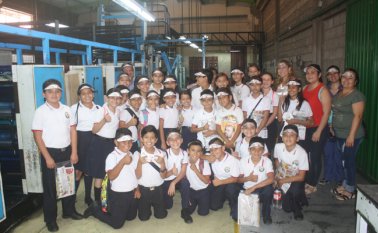 Los estudiantes conocieron sobre los procedimientos que se usan para la impresión del periódico. Giovanny Rojas