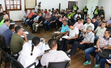 Césa Rojas sostuvo un encuentro con los líderes. Cortesía