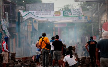 El 18 de abril se iniciaron las confrontaciones. AFP