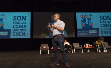 "Hemos llegado acá con una campaña de soluciones no agresiones", expresó el aspirante presidencial. Tomada de Twitter