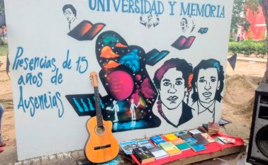 Mural en honor a los estudiantes. Cortesía