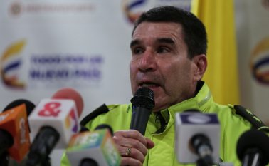 El general Ramiro Castrillón director de Tránsito y Transporte. Colprensa