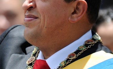 Hugo Chávez Presidente de Venezuela.