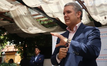 Duque explicó que el empalme se hará con énfasis en los 16 sectores. Colprensa