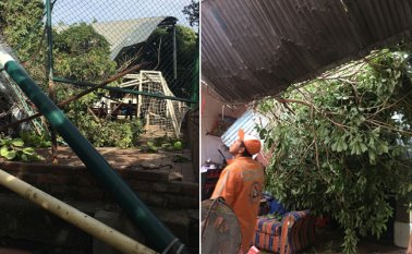 Defensa Civil y la autoridades locales y regionales atienden la emergencia. Cortesía