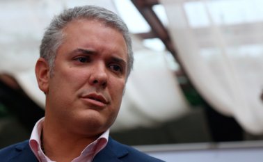 Primera rueda de prensa del presidente electo Iván Duque.  Colprensa