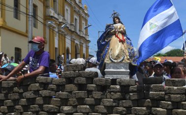 Masaya ha sido la más golpeada por la represión de policías y paramilitares, luego de que se declarara en rebeldía contra el gobierno. AFP