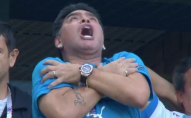 Maradona se había declarado hincha de la Selección de México. Tomada de Twitter
