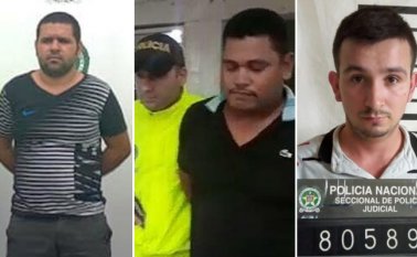‘Robert’, ‘Chacal’ y ‘Brayan’ enfrentan cargos por diferentes delitos cometidos en el Catatumbo. Policía Nacional