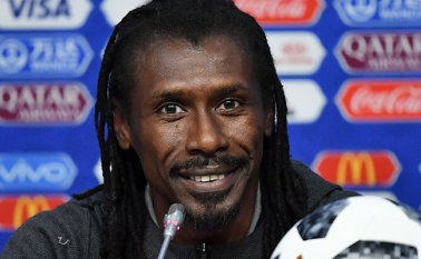 Aliou Cissé, técnico de Senegal, equipo rival de la Selección Colombia.  AFP
