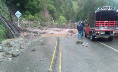 En varias vías se ha dificultado el tránsito de vehículos. Gobernación de Norte de Santander