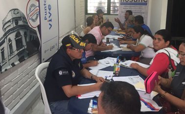 En Puerto Santander se atendieron 830 servicios con 27 instituciones participantes. Cortesía