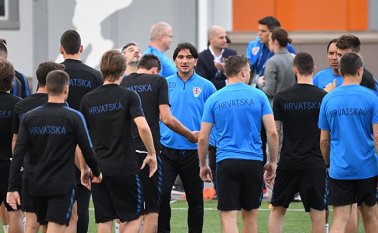 Entrenamiento de la selección de Croacia. AFP