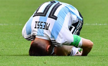 Messi no logró anotar un gol al equipo francés. AFP