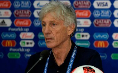 José Néstor Pékerman, director técnico de la Selección Colombia. AFP