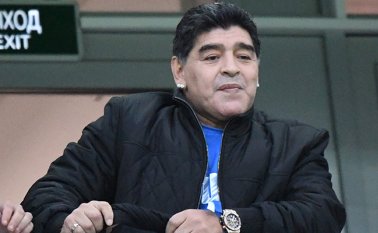 Diego Maradona, astro de la selección Argentina. AFP