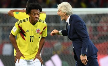 Los jugadores mostraron su simpatía con el técnico argentino José Pékerman y confían en que el proceso continúe.
AFP