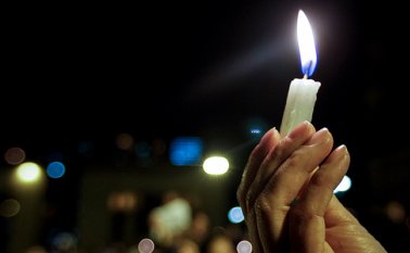 Velatón por los líderes sociales asesinados. Colprensa