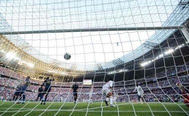 Autoridades separatistas han restaurado parte del lujoso estadio de su 'capital'. AFP