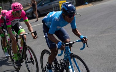 Quintana admitió que el equipo español ya contaba de antemano con que la crono no se ajustaba demasiado a las características del equipo. AFP