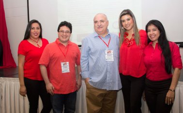 Daniela Gacharná, Iván Velandia, Armando Romeo, Diana Niño y Liliana Rodríguez. Alfredo Estévez