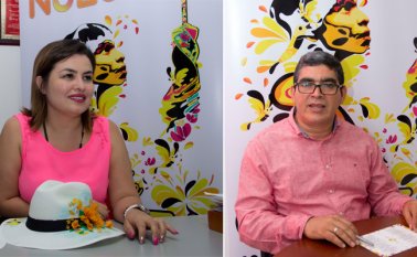 María Teresa Gélvez, subsecretaria de Cultura y Turismo de Cúcuta. Durán, Secretario de Cultura y Turismo de Cúcuta.
 Alfredo Estévez