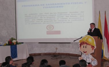 El gerente del hospital San Juan de Dios, Hernando Mora, expuso los logros financieros alcanzados en el último año. Roberto Ospino