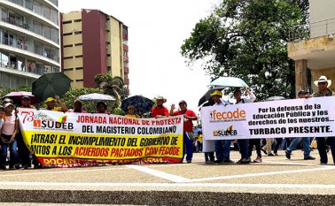 Esta será una oportunidad para expresar el rechazo a los docentes que han sido amenazados en diferentes zonas del país.  Colprensa