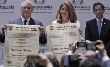 El nuevo mandatario reiteró que su deseo, una vez asuma el cargo, es unir a Colombia. Colprensa