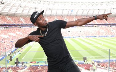 Bolt compartió a través de Twitter imágenes de su asistencia a la final del Mundial de Rusia 2018. Tomada de Twitter