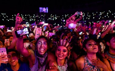 Barranquilla le dio la bienvenida a las 37 delegaciones que disputarán las justas durante 16 días. AFP