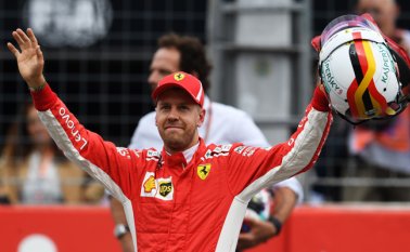 "Desde la Q1 sentí que lo podía hacer", reconoció el piloto alemán Sebastian Vettel (Ferrari), tras ganar la pole. AFP