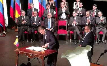 Firma del acuerdo final de paz con las Farc. Colprensa