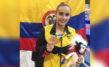 Con un puntaje total de 49.700 la bogotana quedó por detrás de la puertorriqueña Andrea Maldonado (50.050) y de la cubana Marcia Viadux (51.750), que logró el oro. Cortesía