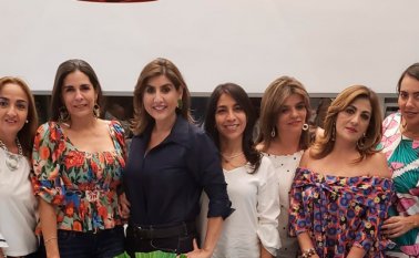 Claudia Mora,Isabel Cristina Soto,Carime Caicedo,Ana María Saad,Dora Haddad,Diana Gutiérrez y Mónica Trillos. Laura Correal